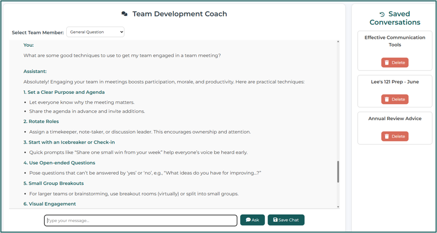 AI coach demo
